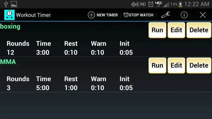 Workout Timer (Free) android App screenshot 2